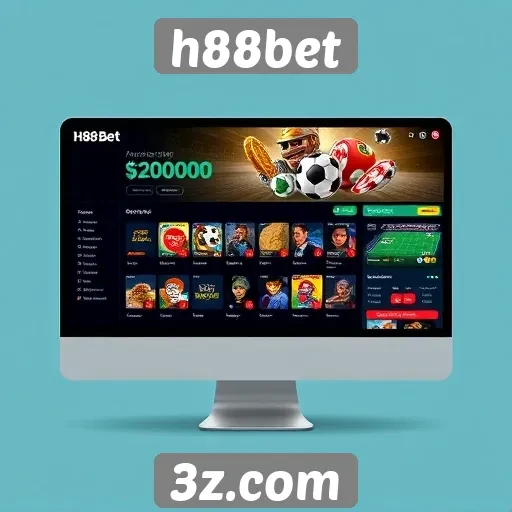 Interface do usuário do site h88bet